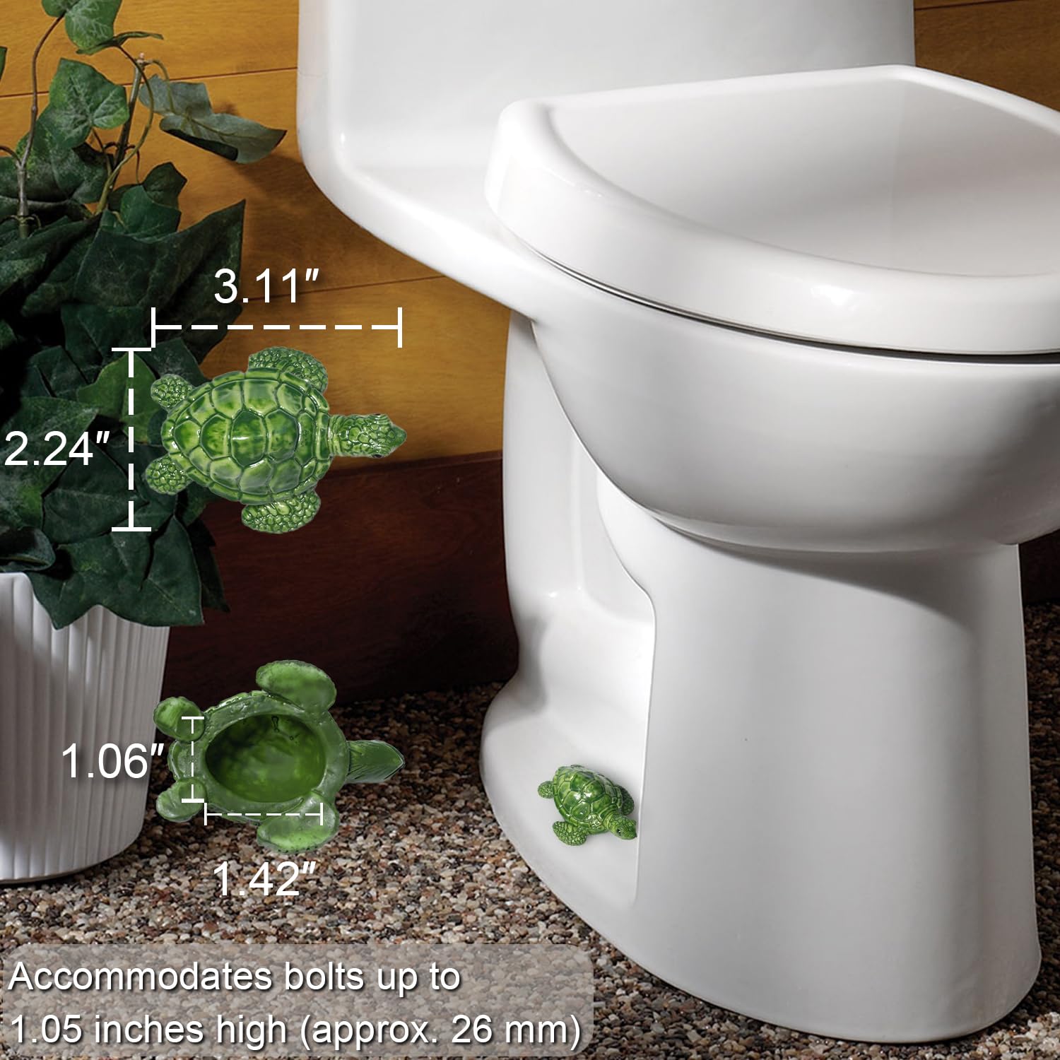 YLOVAN toilet bolt cover detail with smooth, easy-clean finish.