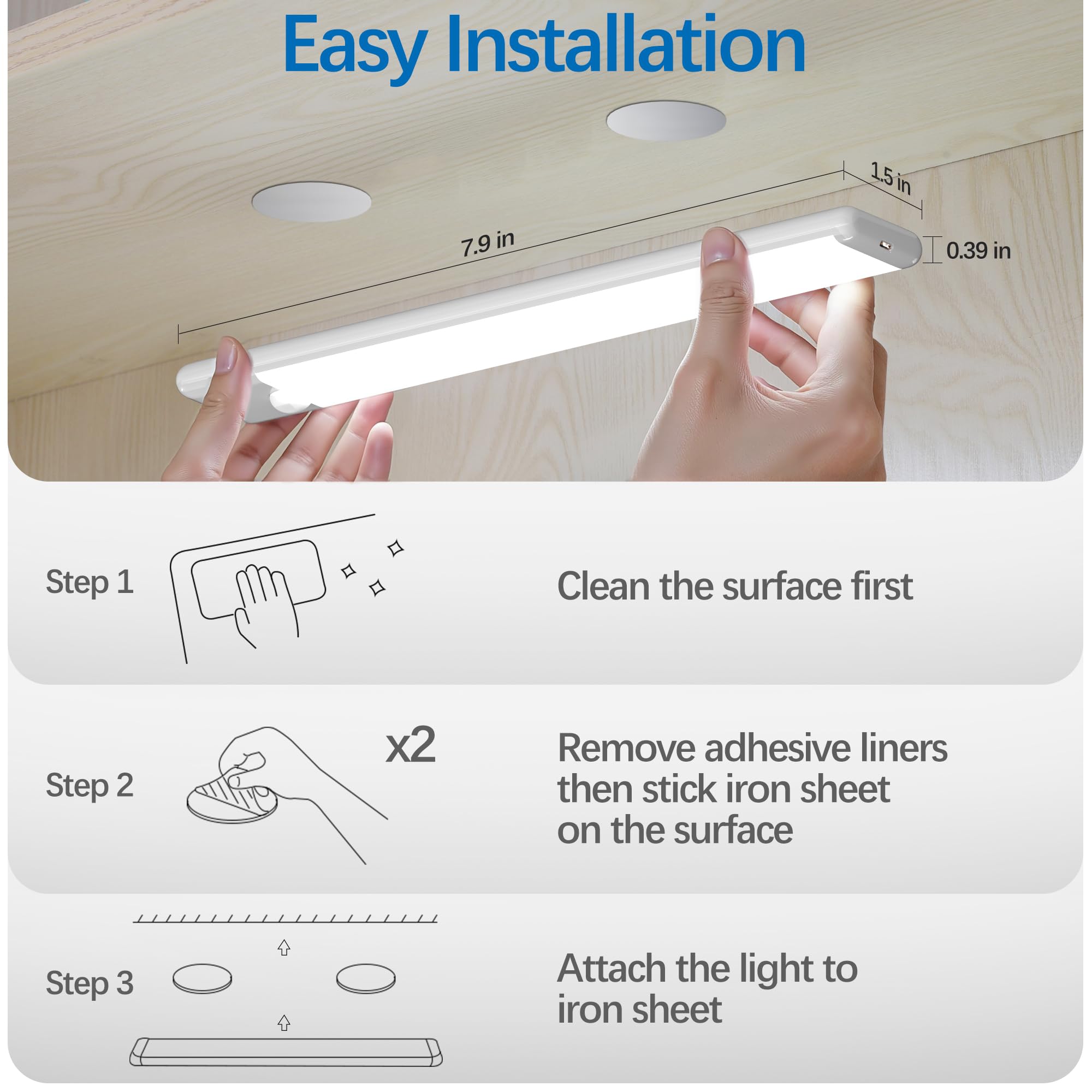 YLXS motion sensor covers up to 10 ft with 120° range