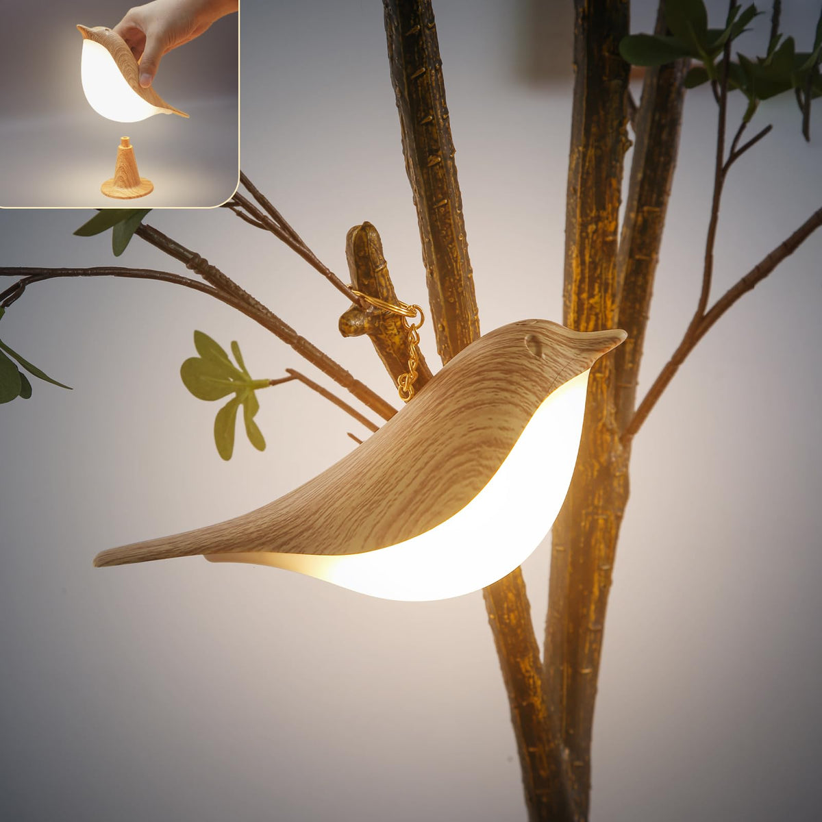 YM Dragon Bird Lamp design, cozy bedside light with a charming bird silhouette.