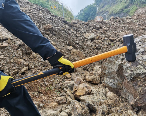 Ymachray sledge hammer with overstrike protection for durable metal and wood work
