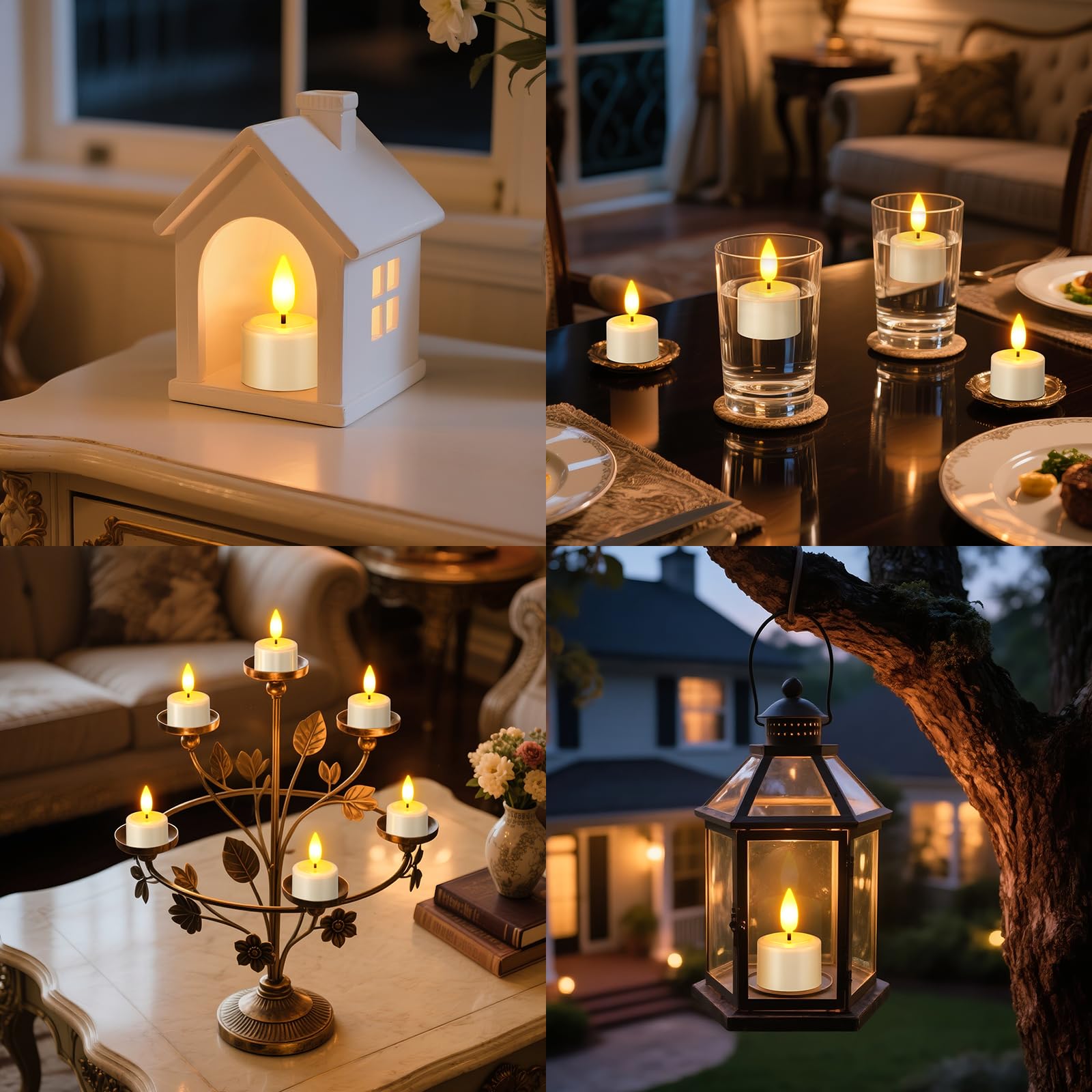 Yme eco-friendly rechargeable tea lights reduce battery waste