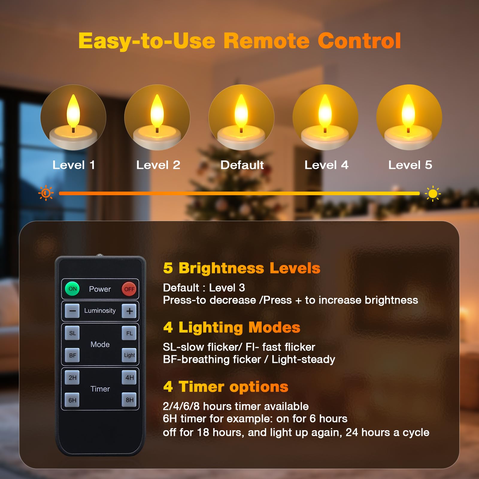 Yme IP64 waterproof tea light suitable for bathrooms and outdoors