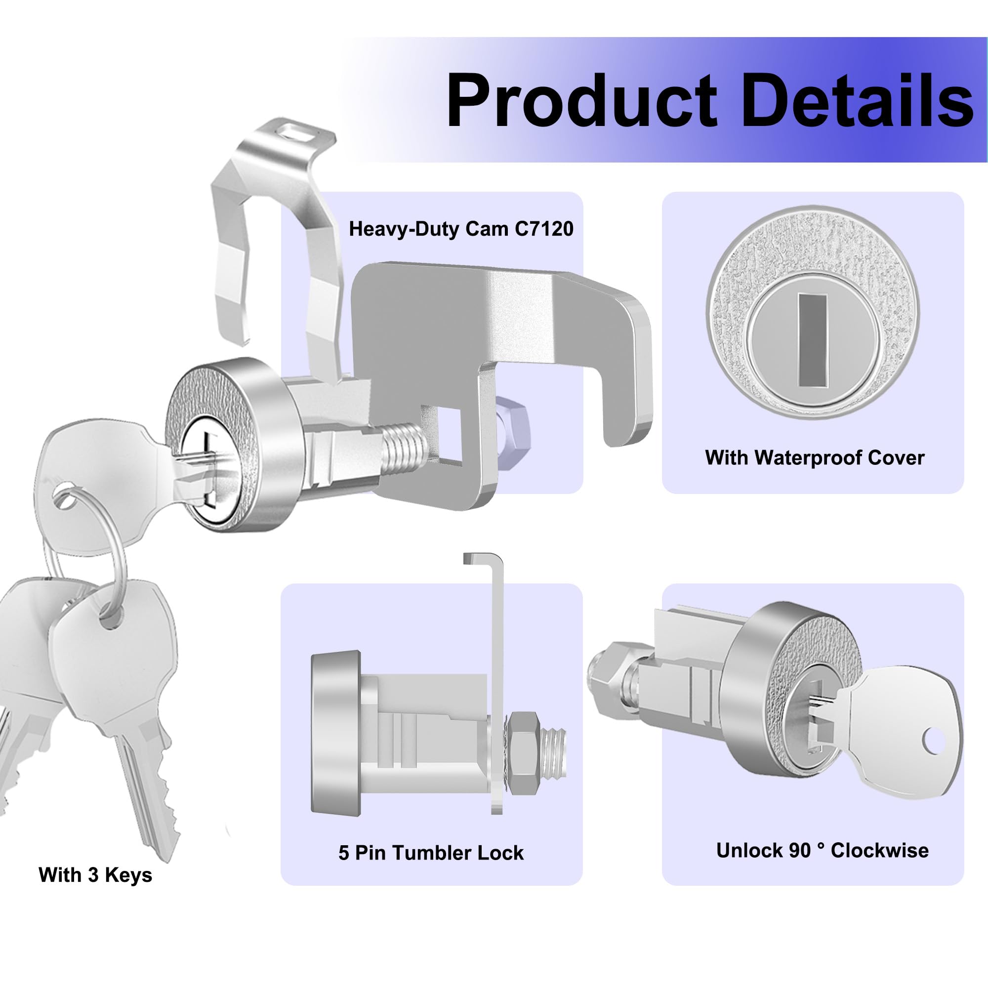 Ymtzfu mailbox lock installation: quick five-minute setup.