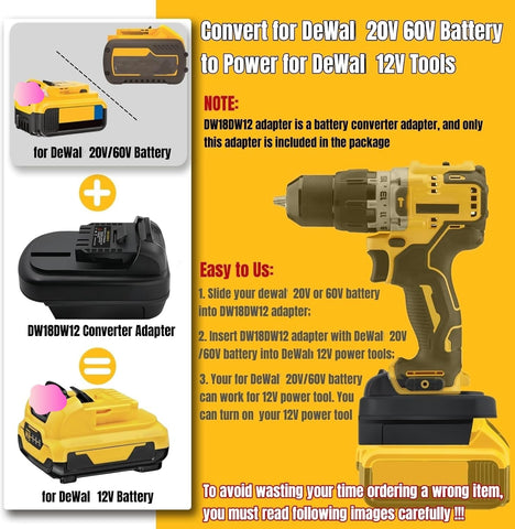 YMWLKJ step-down technology converts 20V to 12V safely for tools