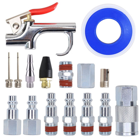 YNAir blow gun and nozzles provide controlled airflow for detailed work
