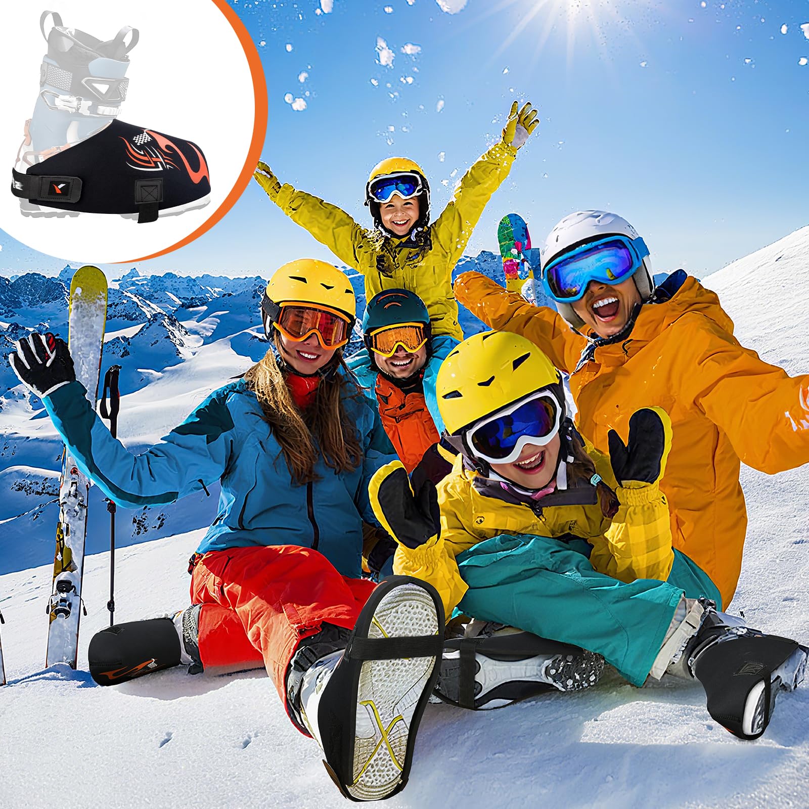 Yncotte boot covers protect ski boots from scratches