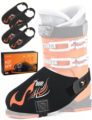 Yncotte ski boot covers on snow keep feet warm and dry