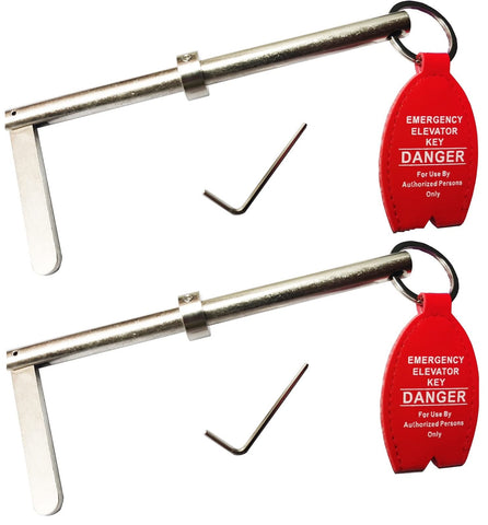 YnFag emergency elevator key two-pack for quick access during maintenance.