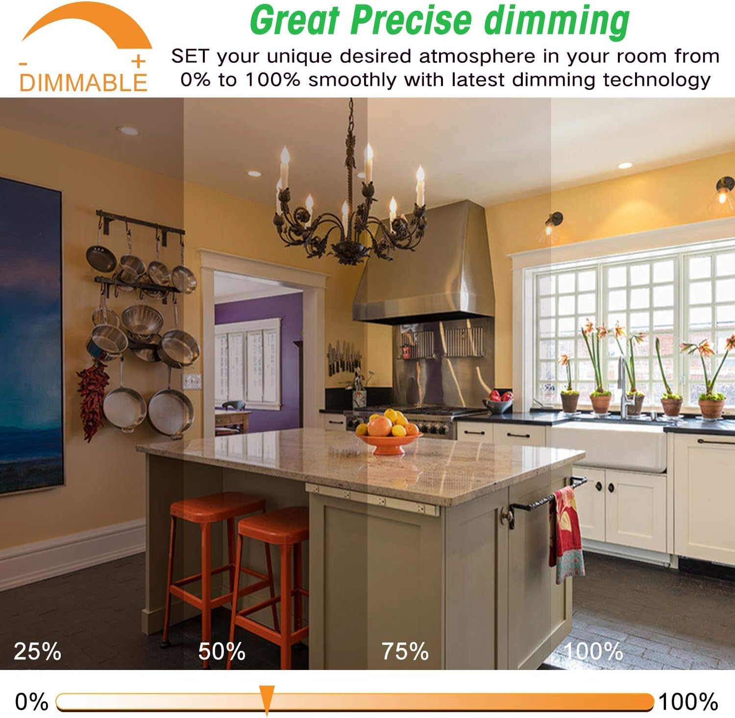 Yochoice 2700K warm white filament bulbs create cozy ambiance in living rooms.