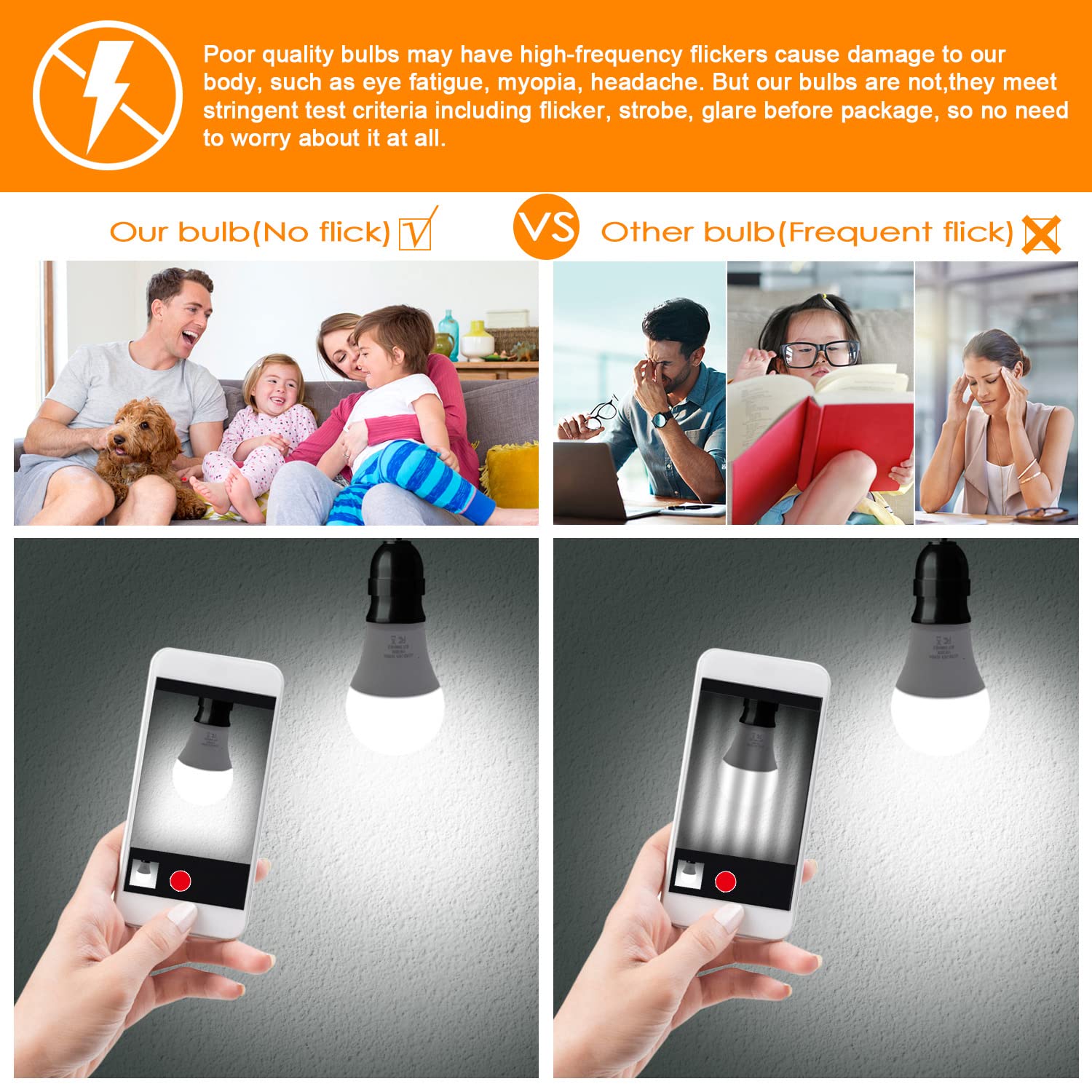 Yochoice A19 LED bulbs deliver flicker-free illumination for comfortable viewing