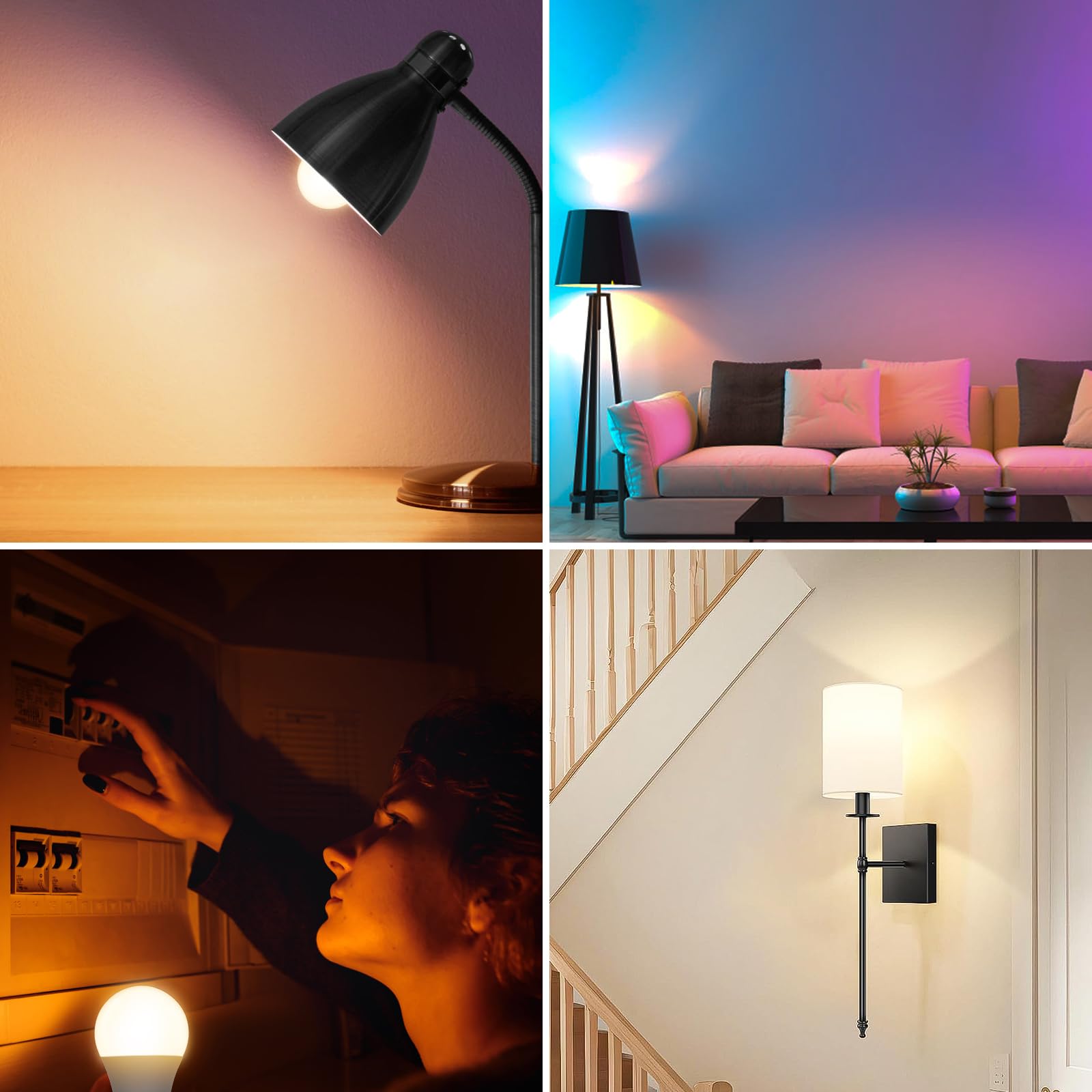 Yochoice dimmable brightness across 10 levels for precise mood lighting.