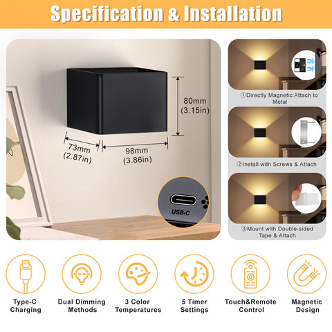 Yochoice installation options with 3M tape or expansion screws for secure mounting