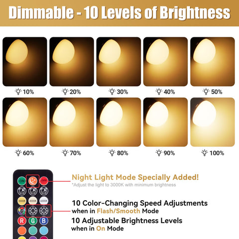 Yochoice lightbulb color selection highlights RGB color options