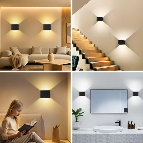 Yochoice minimalist frosted finish wall lamp adds contemporary style