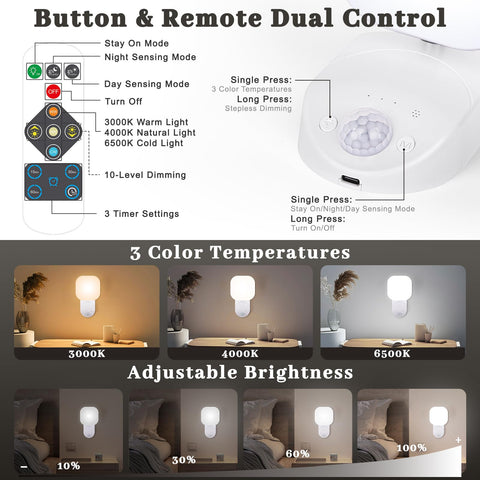 Yochoice motion-sensor LED wall sconce activating on movement for hands-free use