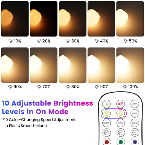 Yochoice portable bulb with detachable base doubles as night light.
