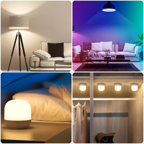 Yochoice remote-timer mode bulb for convenient color and brightness control.