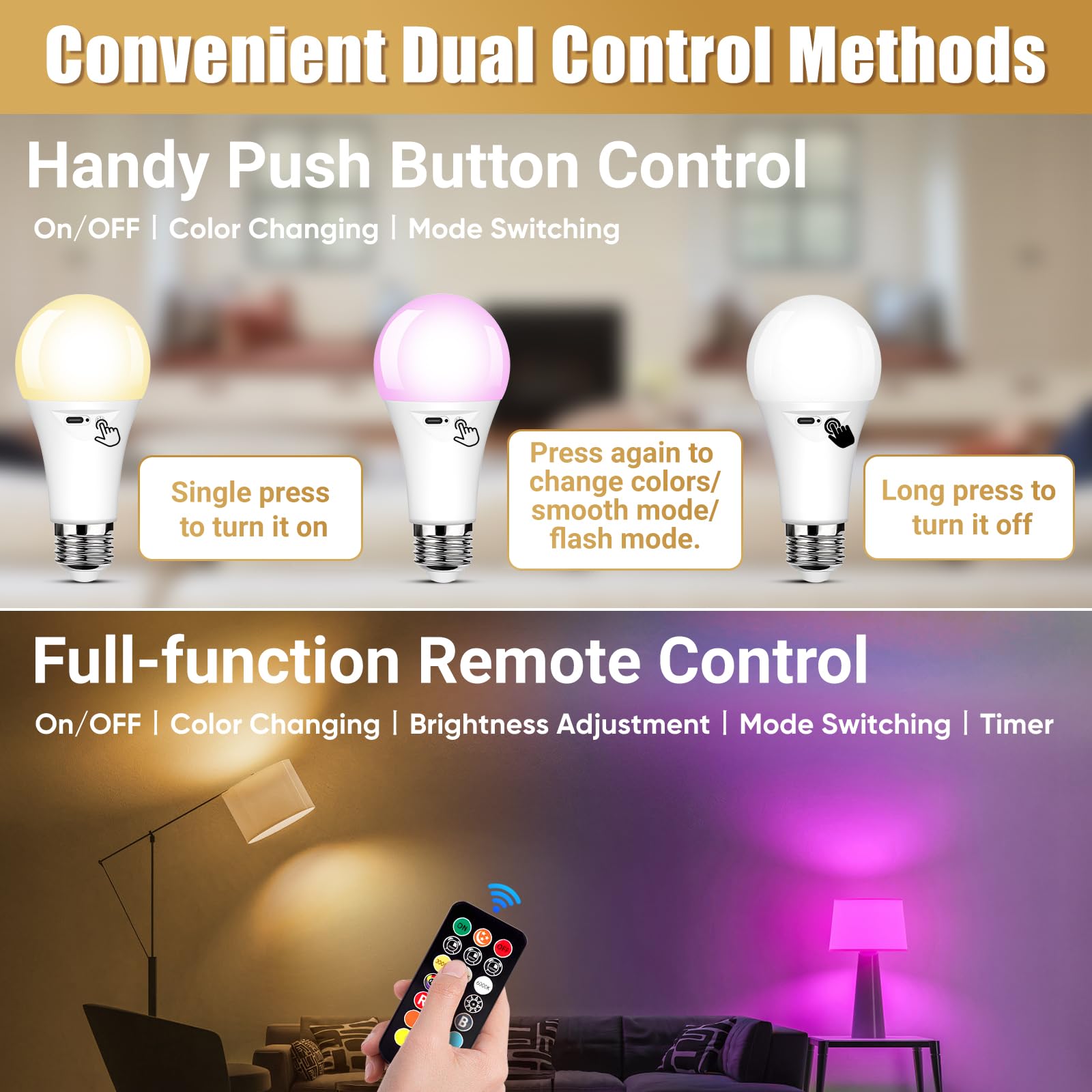 Yochoice battery life supports 6 to 12 hours of bright illumination.