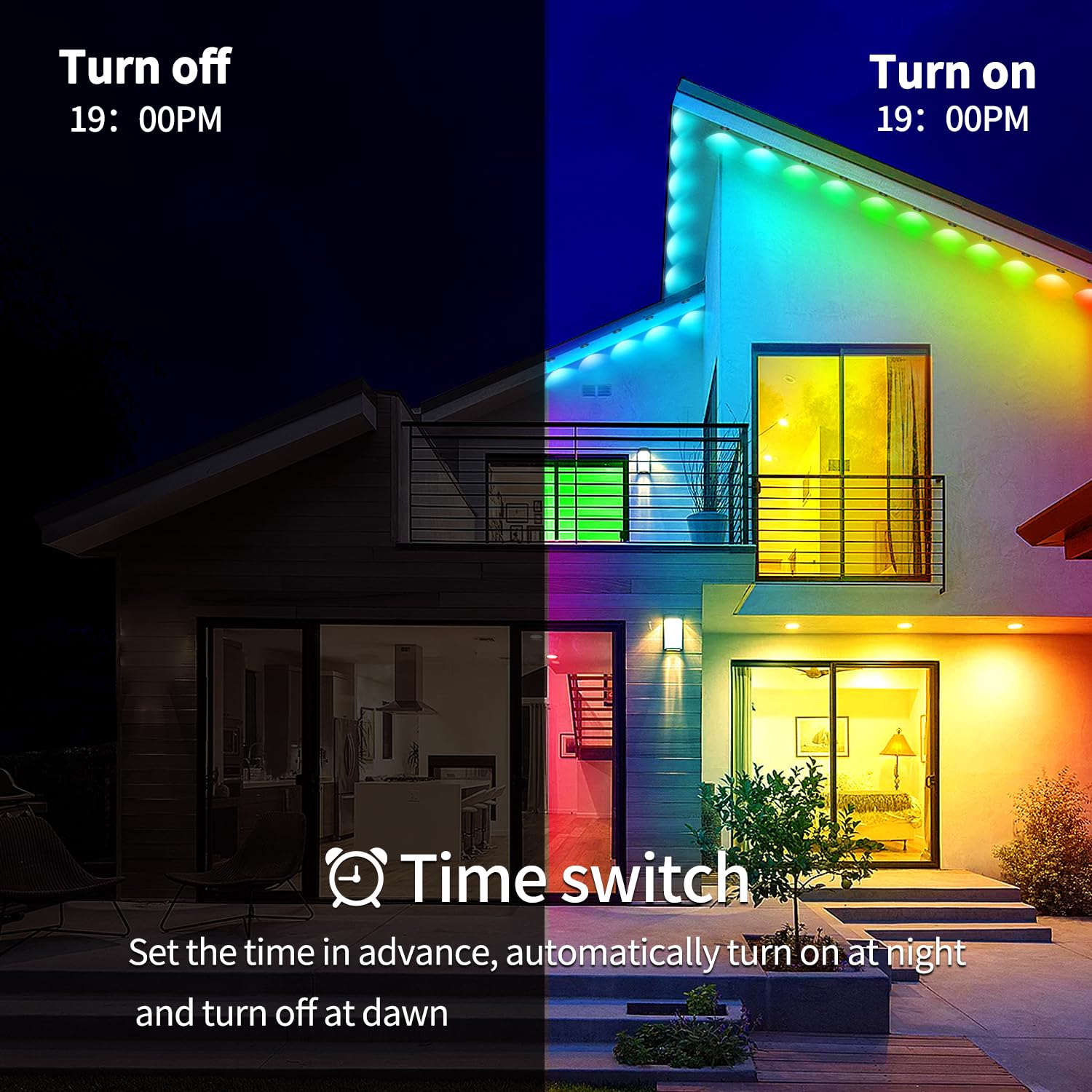 Yocrostar smart app control for eave lights