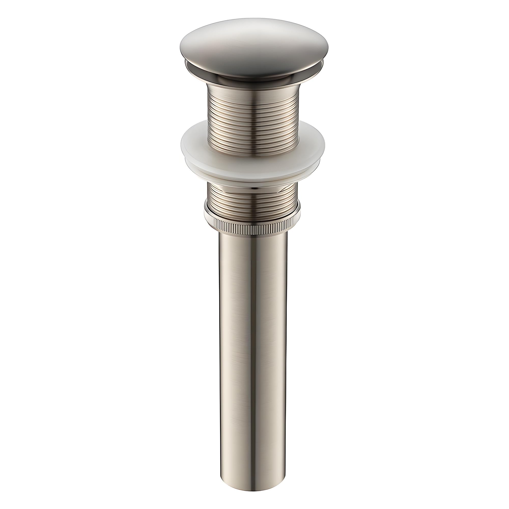 Yodel Faucet drain without overflow with durable all-metal build for vessel or undermount sinks