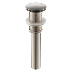 Yodel Faucet drain without overflow with durable all-metal build for vessel or undermount sinks