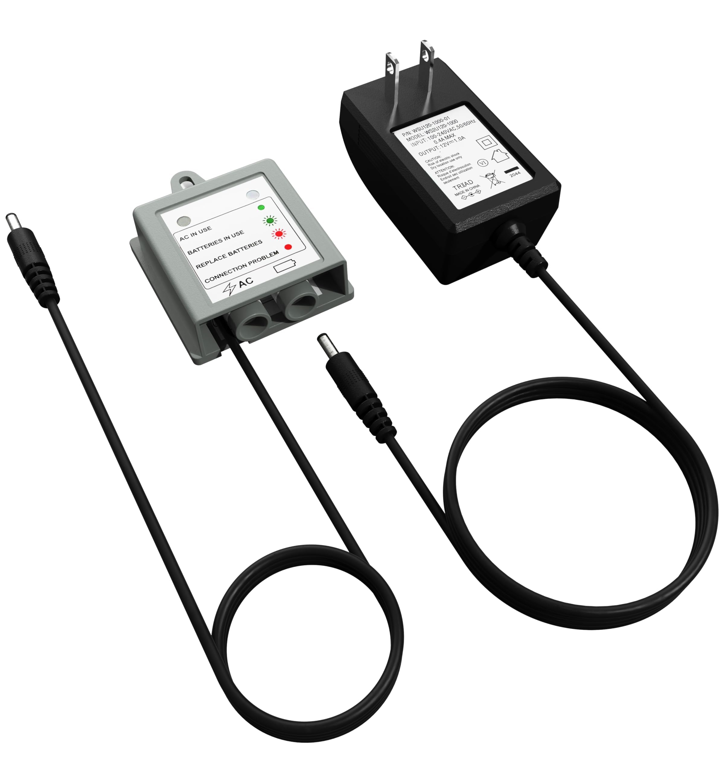 Yodel Moen MotionSense AC adapter powers the faucet for continuous operation