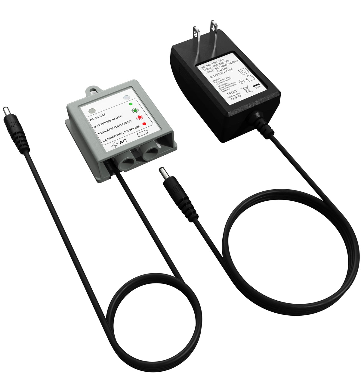 Yodel Moen MotionSense AC adapter powers the faucet for continuous operation