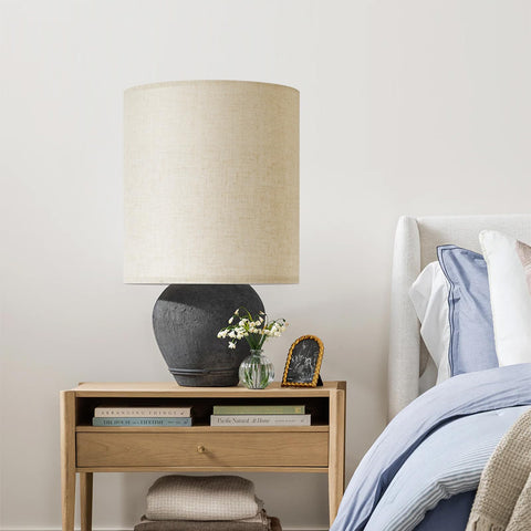 YoflowX lampshade side view, versatile fit for table or floor lamps.