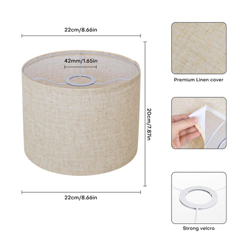YoflowX packaging with adapters, lamp shade set for various fixtures