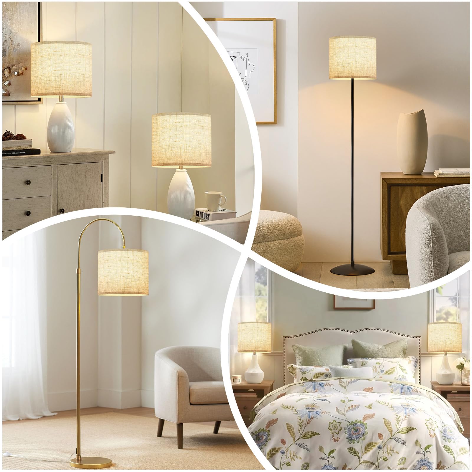 YoflowX two lampshades in a room creating warm ambiance