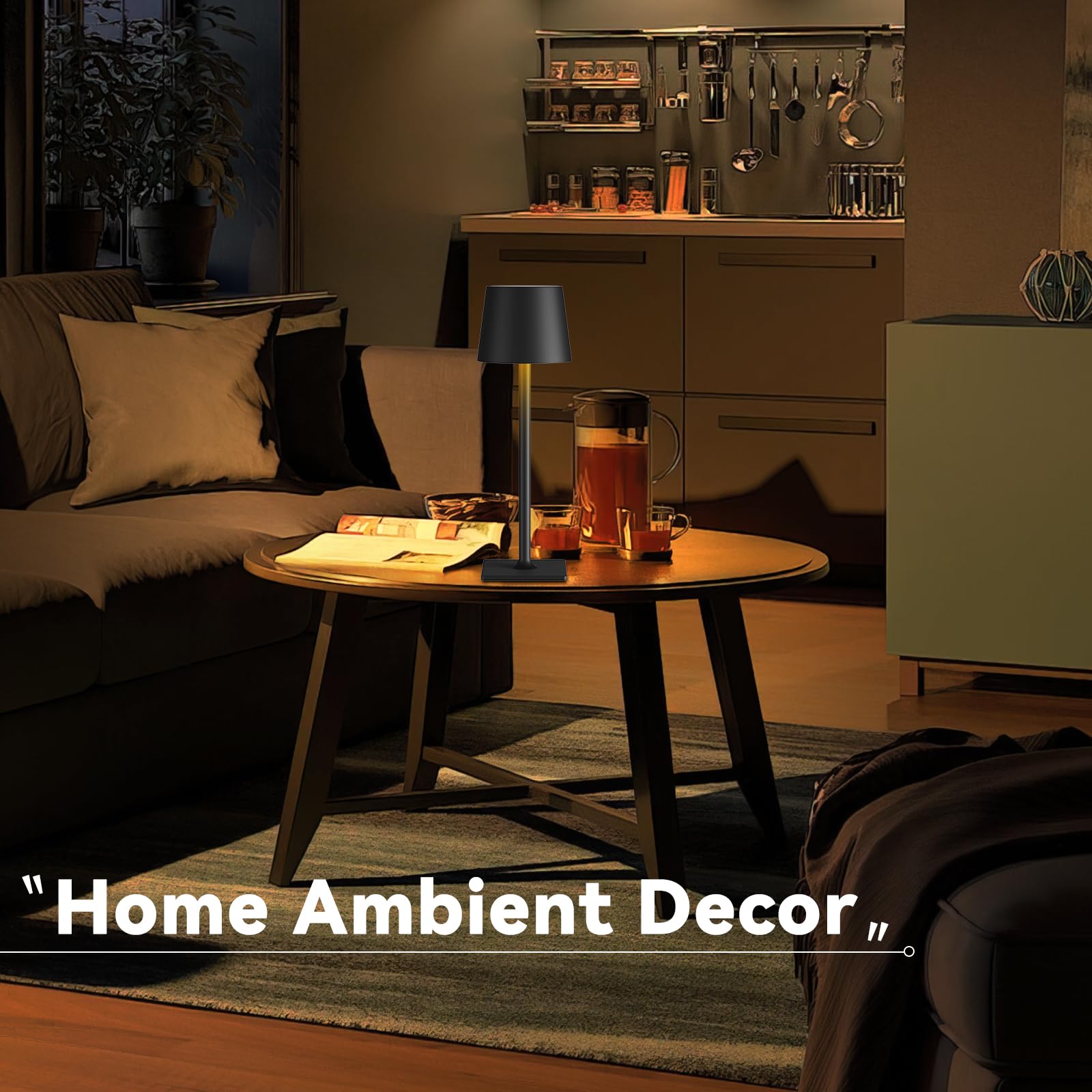 Yogaret compact indoor/outdoor table light for flexible setups