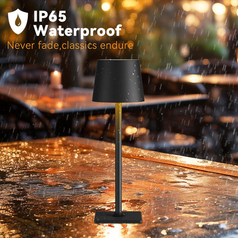 Yogaret IP65 weatherproof cordless lamp for damp or rainy days