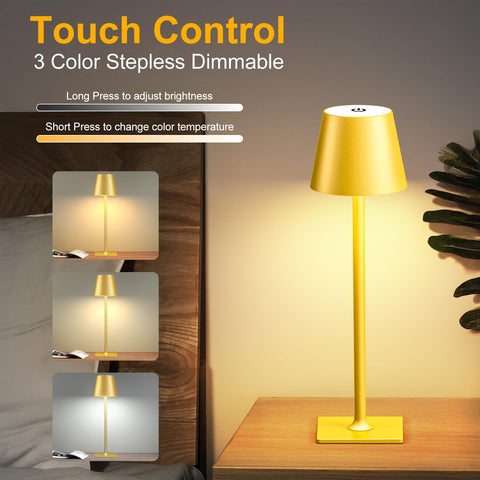 Yogaret portable cordless lamp suitable for patio, camping, and kitchen areas.