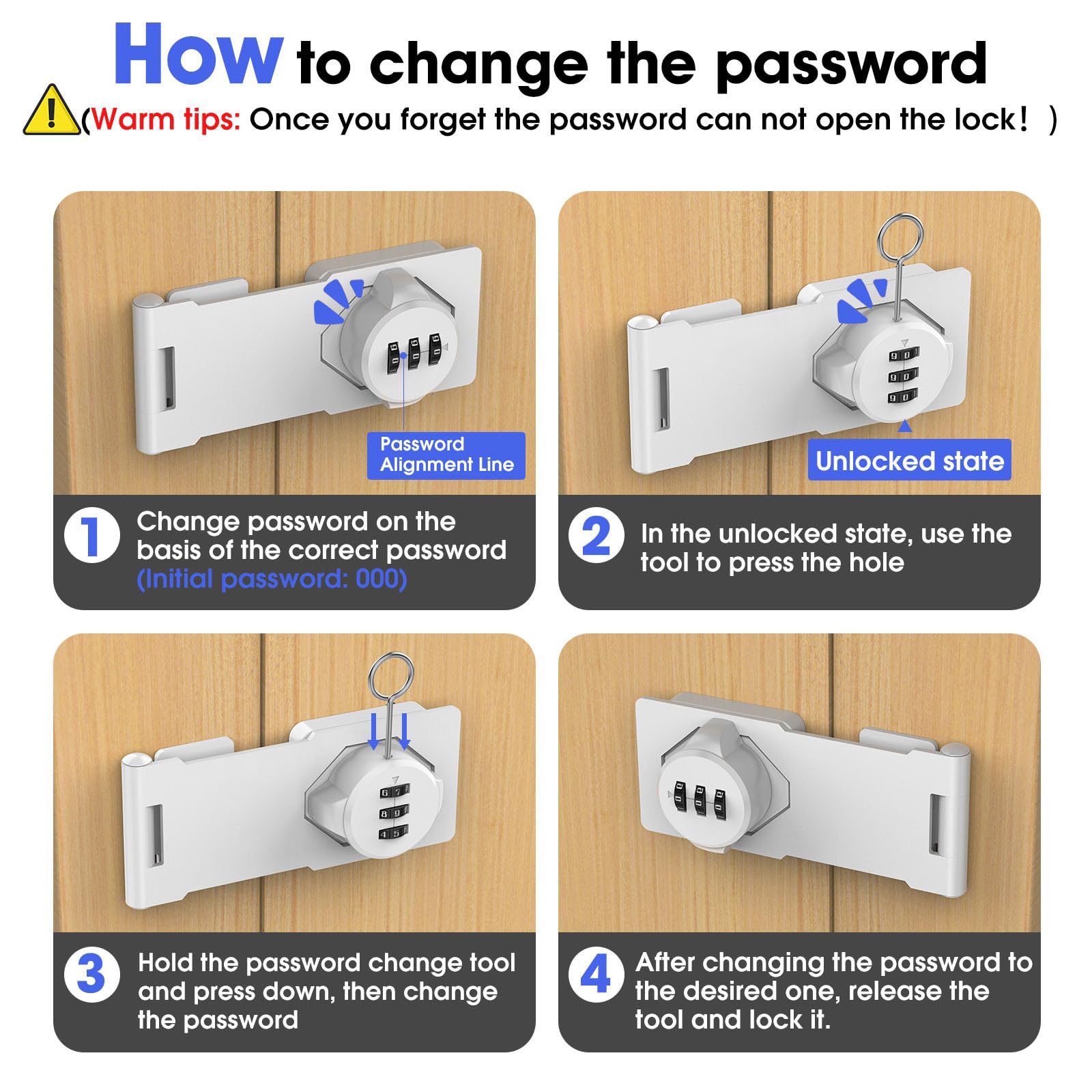 YogePote password hasp dial rotation demonstrates simple combination setup and reliable locking
