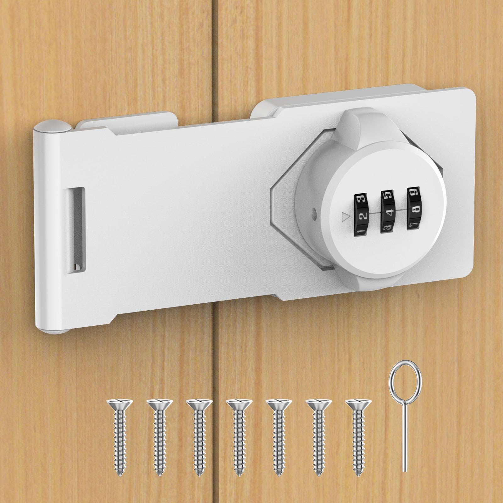 YogePote mechanical password hasp front view showing keyless security for quick access