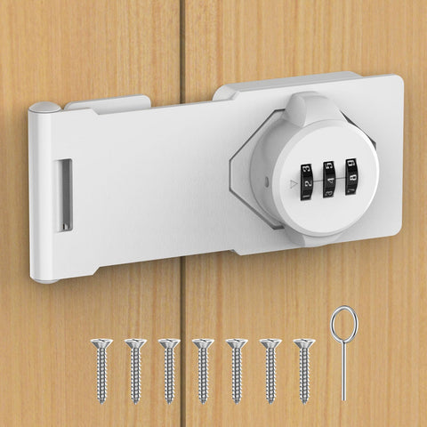 YogePote mechanical password hasp front view showing keyless security for quick access