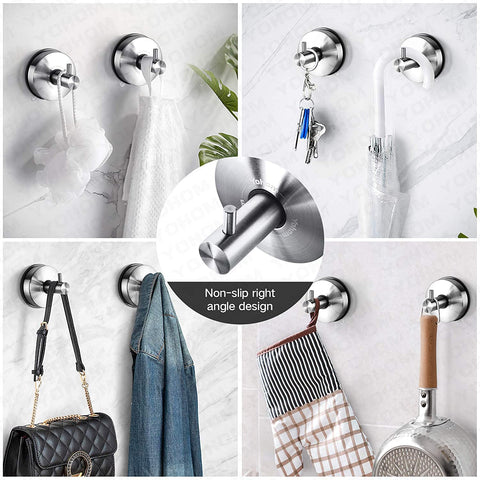 YOHOM shower loofah holder keeps damp items tidy and reachable.
