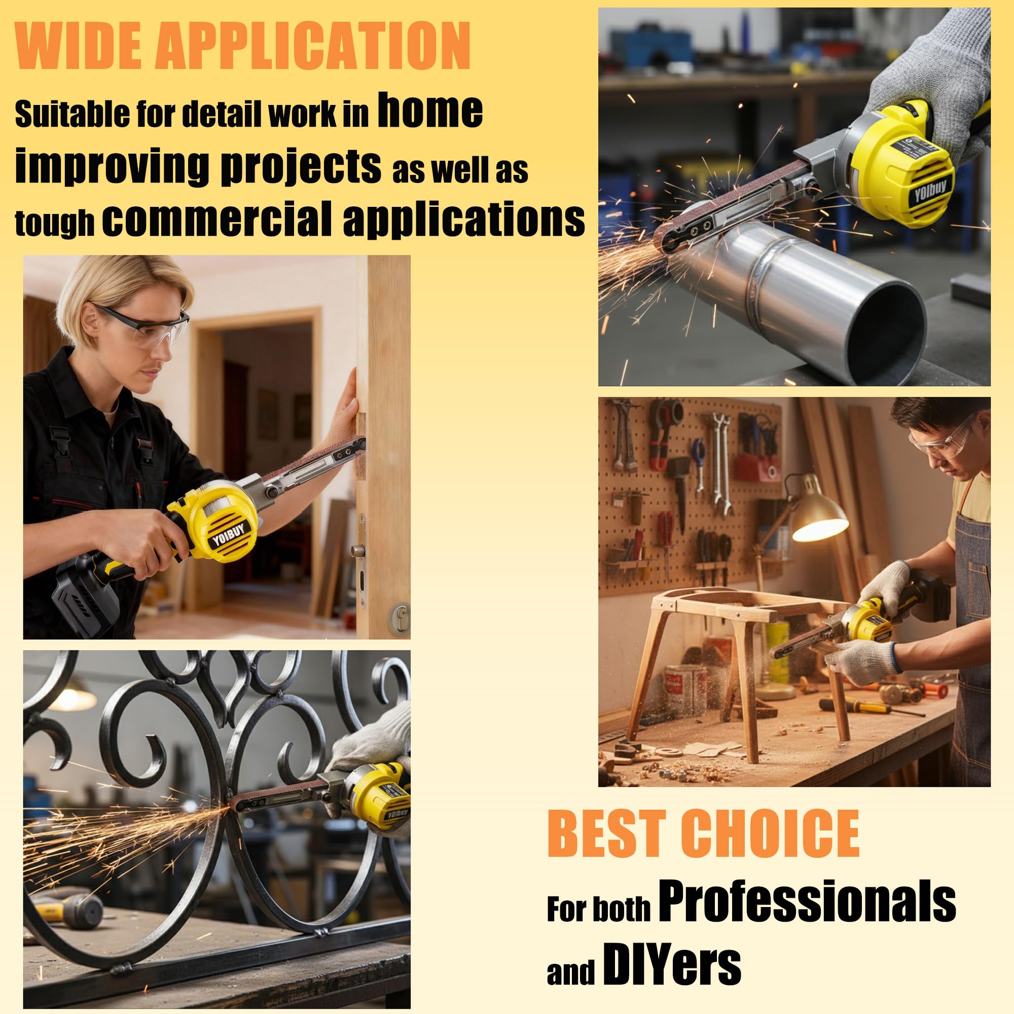 YOIbuy PRO dust port supports a cleaner workshop during projects.