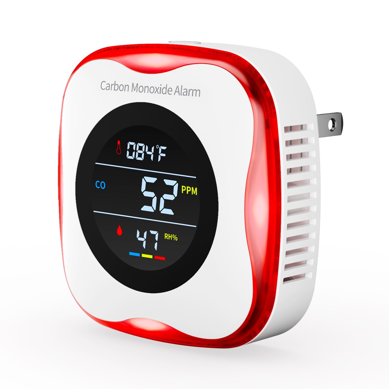 YOJOCK CO detector in plug-in form for home safety and room placement.