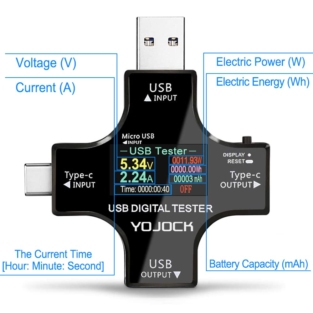 YOJOCK USB-C tester compact design fits in toolkits for on-the-go checks.