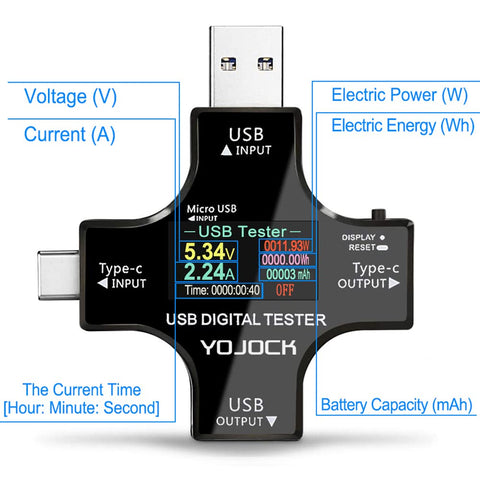 YOJOCK USB-C tester compact design fits in toolkits for on-the-go checks.