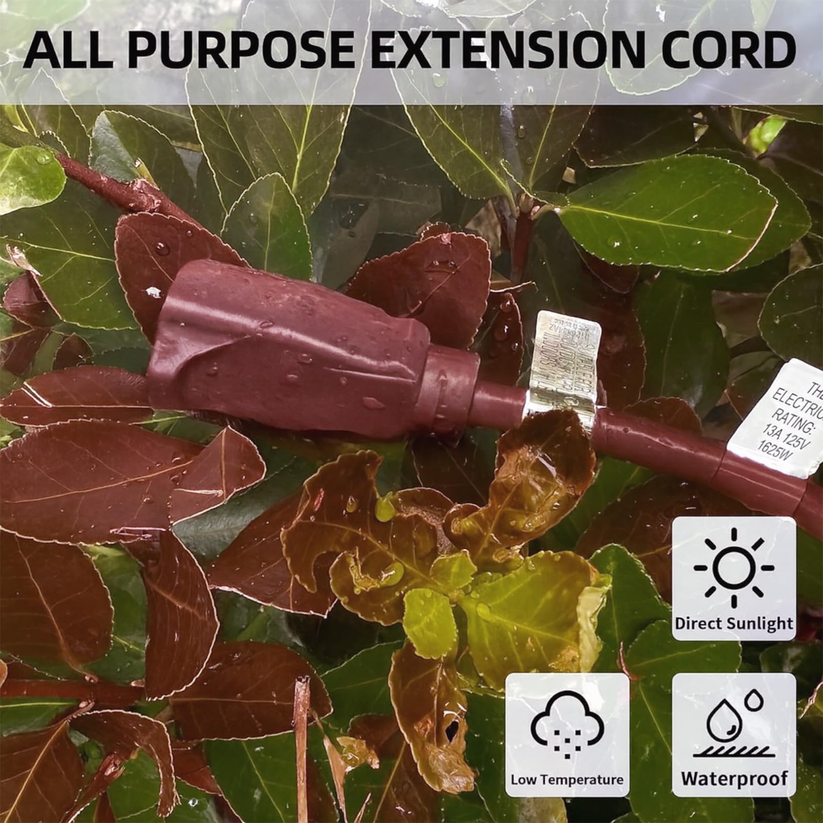 YoJoe 3-prong grounded plug enhancing safety on extension cord setup.