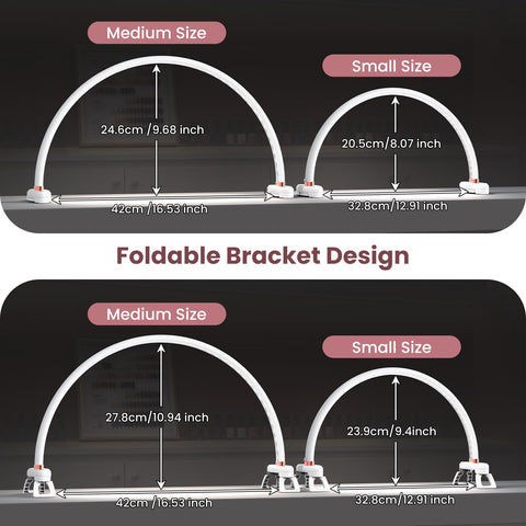 Yokilly Arc Half Moon Light aluminum housing aids heat dissipation