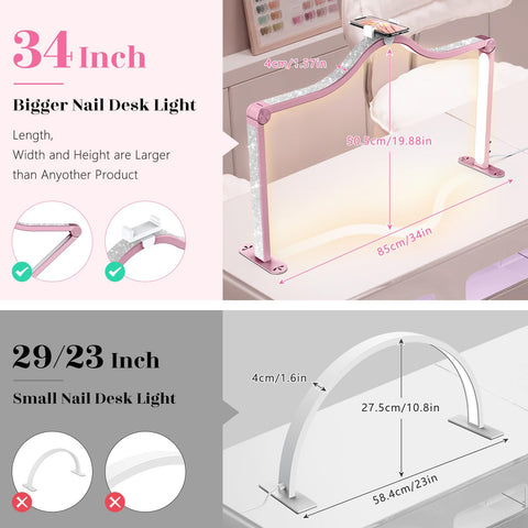 Yokilly Arc Half Moon Light 420 LEDs with CRI 95 for true color rendering