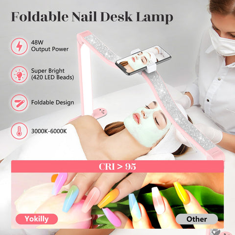 Yokilly Arc Half Moon Light foldable design saves space and fits small studios