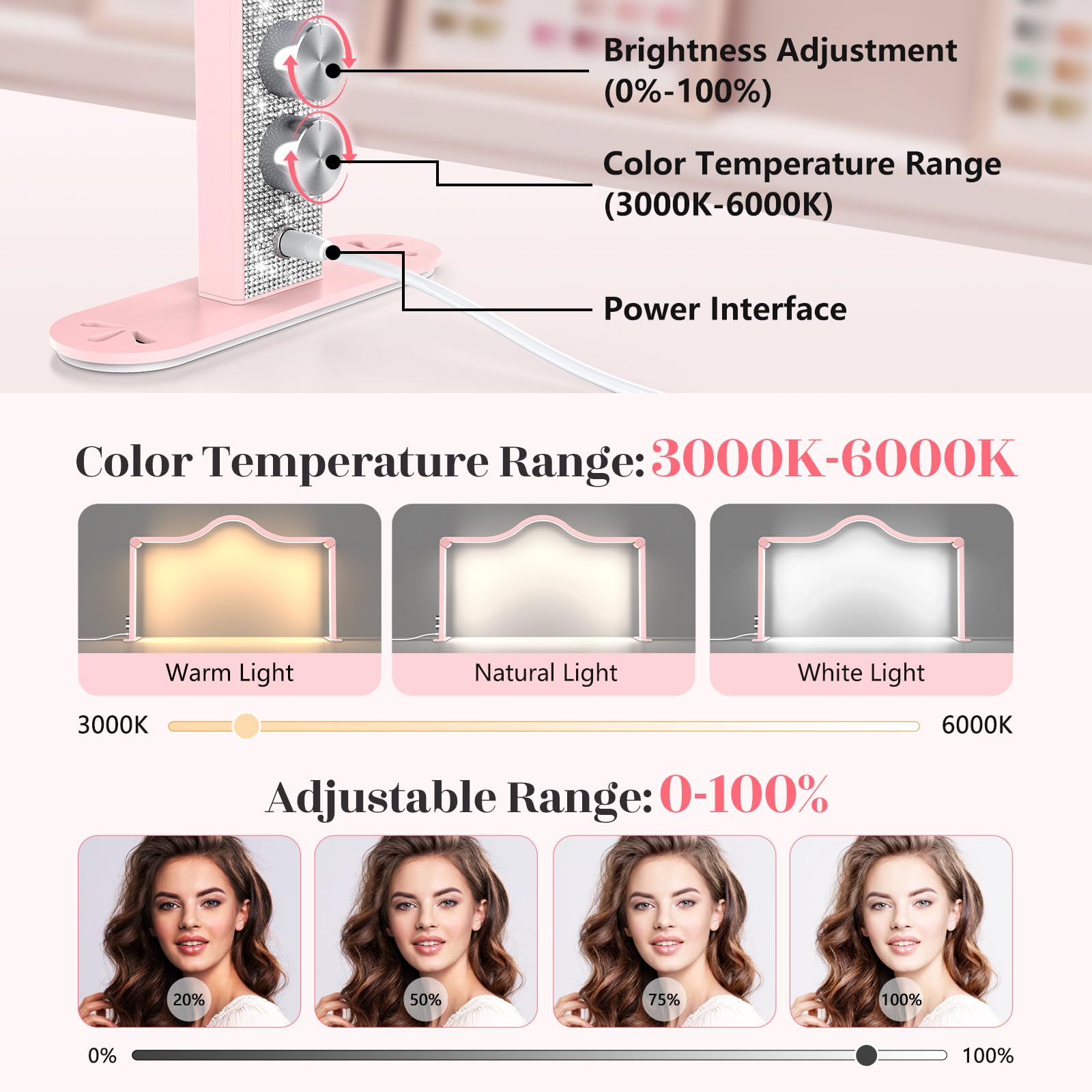 Yokilly Arc Half Moon Light stepless dimming lets you fine tune brightness
