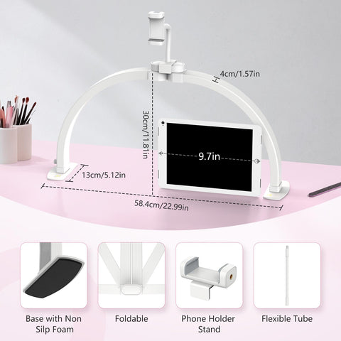 Yokilly Nail desk lamp with color modes from warm to cool.