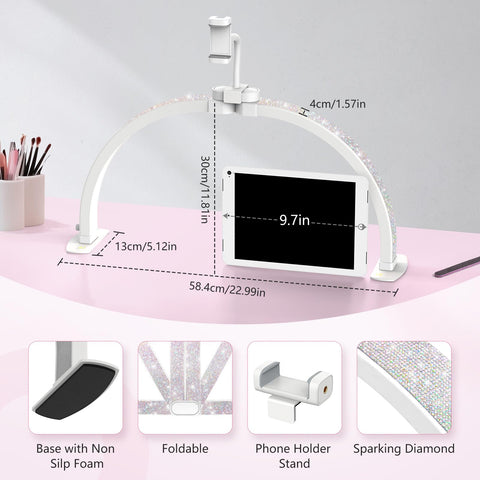 Yokilly phone holder rotates 360 degrees for easy video streaming