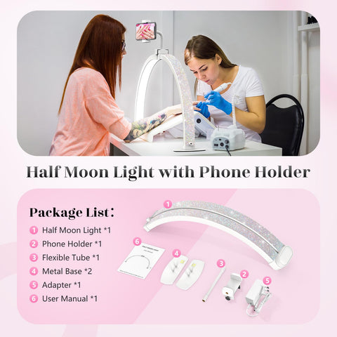 Yokilly shadow-free, uniform illumination supports precise lines across nail designs.