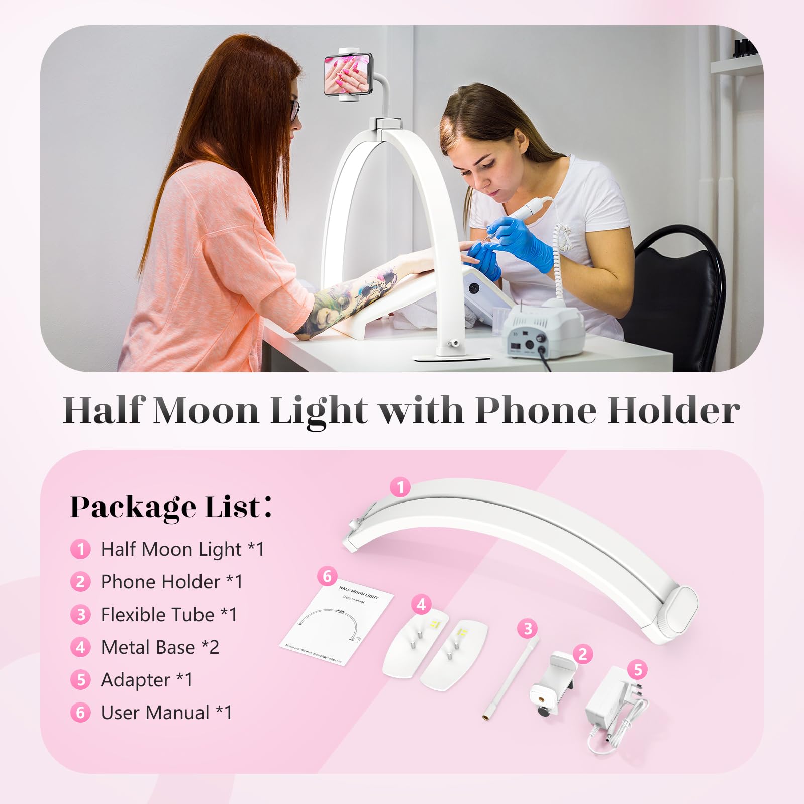 Yokilly smart nail workspace light suitable for beginners and pros